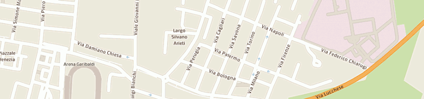 Mappa della impresa frediani paolo a PISA