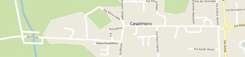 Mappa della impresa panificio sandrini di sandrini ciro e c snc a CASALMORO