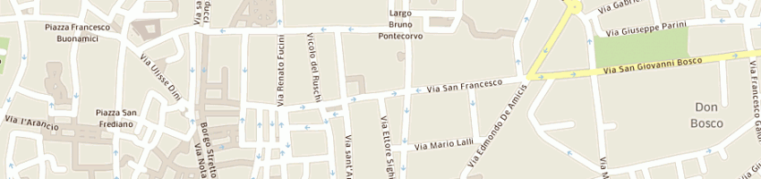 Mappa della impresa la mongolfiera di colombini a PISA