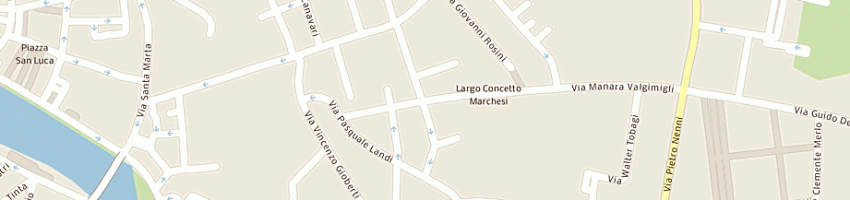 Mappa della impresa istituzione centro nord-sud a PISA