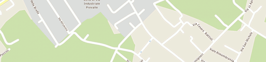 Mappa della impresa isolcasa di tebaldini oscar e c (sas) a PREVALLE