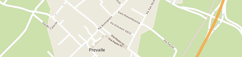 Mappa della impresa edicola cartoleria alice di molinari ida e c snc a PREVALLE