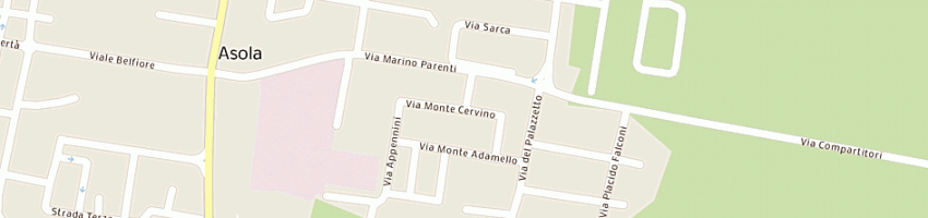 Mappa della impresa caprini giuseppe a ASOLA