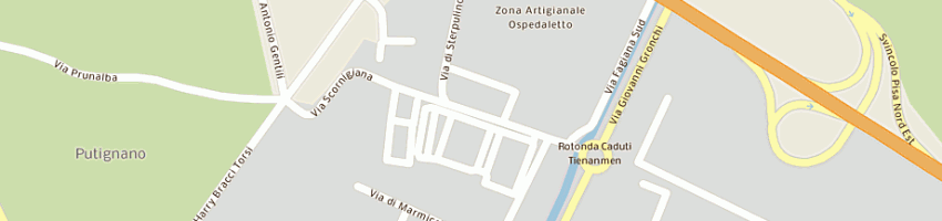 Mappa della impresa new lg company srl a PISA