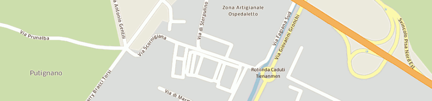 Mappa della impresa caffe' royal by cafe' miro' di barsacchi riccardo e c sas a PISA