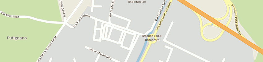 Mappa della impresa fagiolini franco e saviozzi fabrizio snc a PISA