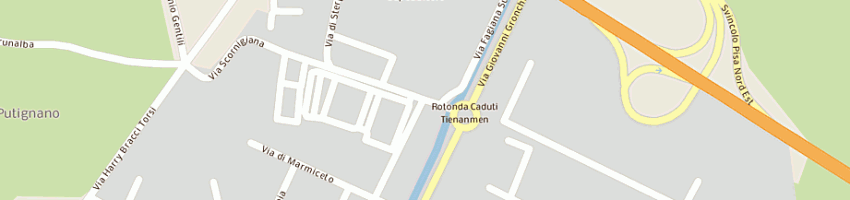 Mappa della impresa tozzini sas di tozzini federico a PISA