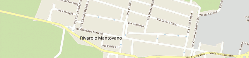 Mappa della impresa anagrafe segreteria a RIVAROLO MANTOVANO