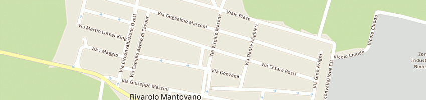 Mappa della impresa bini giulio e c sdf a RIVAROLO MANTOVANO