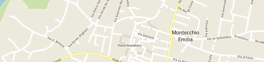 Mappa della impresa cartolibreria castagnetti paolo a MONTECCHIO EMILIA