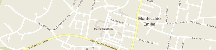 Mappa della impresa palazzi trivelli vittorino a MONTECCHIO EMILIA