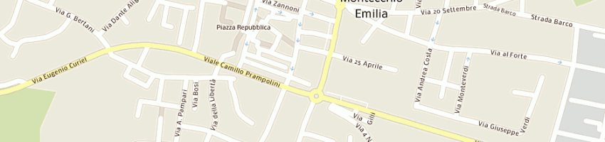 Mappa della impresa bartolini sandra e c sas a MONTECCHIO EMILIA