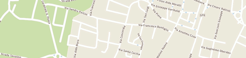 Mappa della impresa pizza doc a CASTEL GOFFREDO