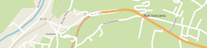 Mappa della impresa de vignani cesare a ROE VOLCIANO