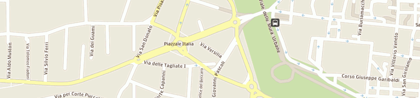 Mappa della impresa mancini giuseppe a LUCCA