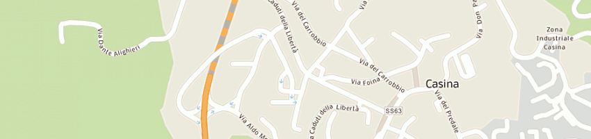 Mappa della impresa rinaldi luciana a CASINA