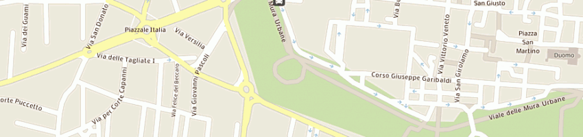 Mappa della impresa ciscu centro internazionale per lo studio delle cerchia urbane a LUCCA