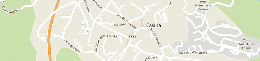 Mappa della impresa fornaciari sergio a CASINA