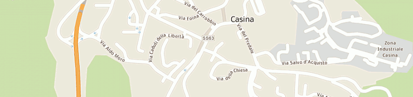 Mappa della impresa credito emiliano (spa) a CASINA