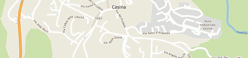 Mappa della impresa bonini snc a CASINA