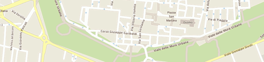 Mappa della impresa perugini vincenzo a LUCCA