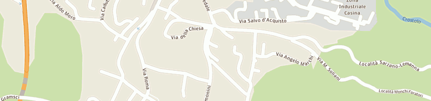 Mappa della impresa chesi angelo a CASINA