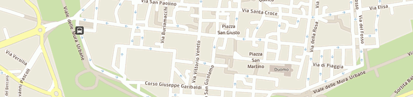 Mappa della impresa italpaghe toscana srl a LUCCA