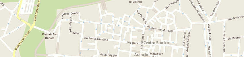 Mappa della impresa unione nazionale mutilati per servizio a LUCCA