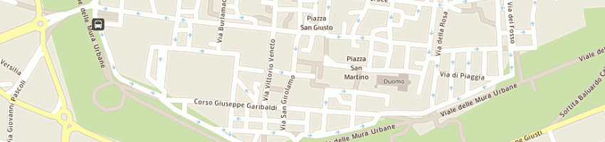 Mappa della impresa ristorante giglio a LUCCA