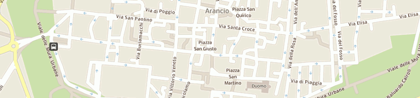 Mappa della impresa erboristeria lo zafferano di laura lago a LUCCA
