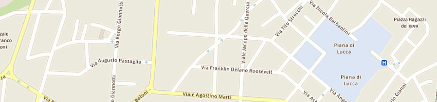 Mappa della impresa barbini maria pia e c sas a LUCCA