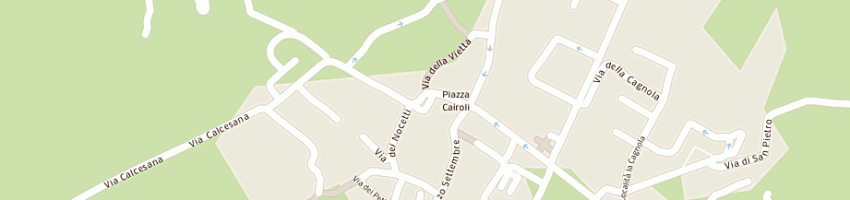 Mappa della impresa del papa roberta a CALCI