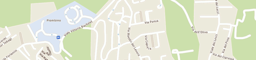 Mappa della impresa comune di piombino scuola elementare perticale a PIOMBINO