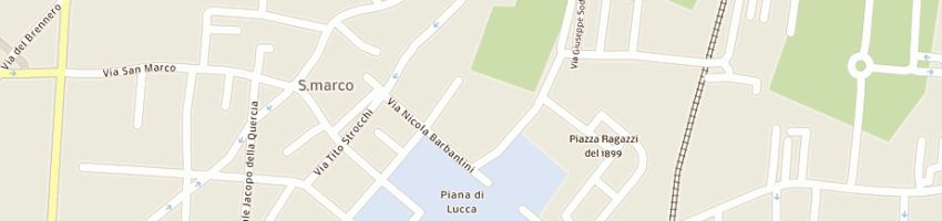 Mappa della impresa min interno - dipartimento dei vigili del fuoco a LUCCA