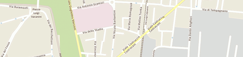 Mappa della impresa zana e guidotti a LUCCA