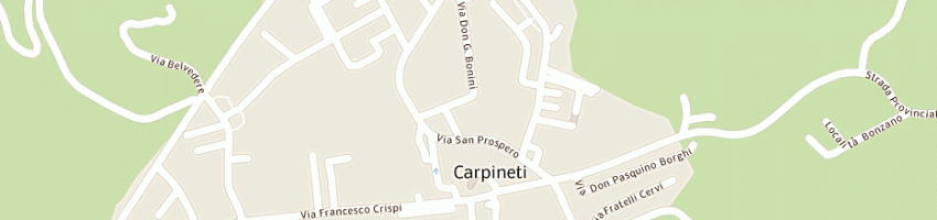 Mappa della impresa albergo le carpinete - ristorante a CARPINETI