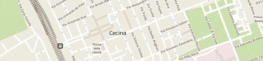 Mappa della impresa matteoli giuliano e c snc a CECINA
