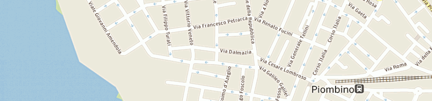 Mappa della impresa panificio' osvaldo' a PIOMBINO