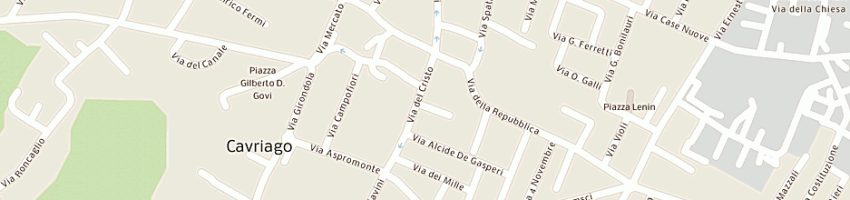 Mappa della impresa ponticelli antonio a CAVRIAGO