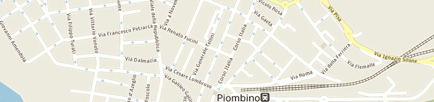 Mappa della impresa cd ufficio di parrino massimo a PIOMBINO