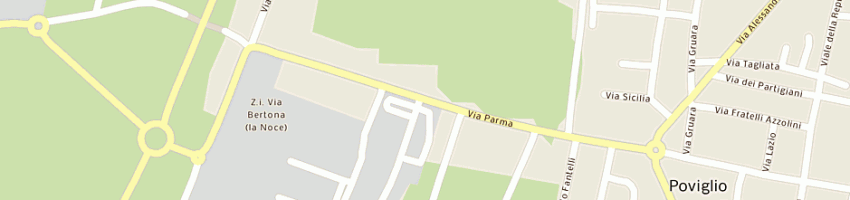 Mappa della impresa davoli sergio a POVIGLIO