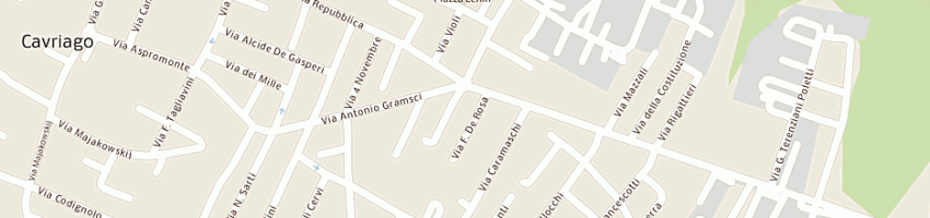 Mappa della impresa novara giuseppe a CAVRIAGO