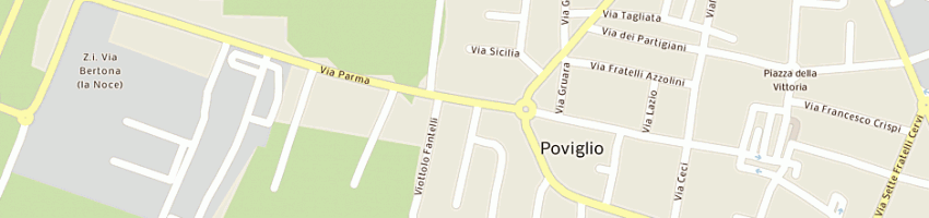 Mappa della impresa ferrarini sivino e fratello a POVIGLIO