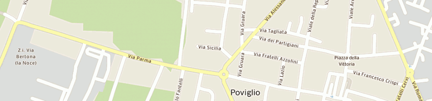 Mappa della impresa cacciani roberta a POVIGLIO