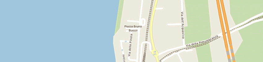 Mappa della impresa bagno la perla a SAN VINCENZO