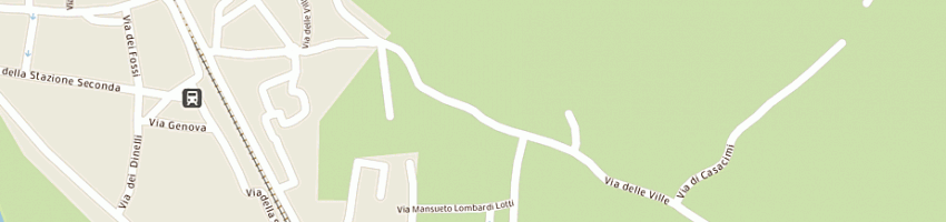 Mappa della impresa bocciofila lucchese dinelli e rocchi a LUCCA