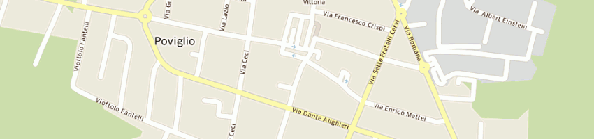 Mappa della impresa forneria e pasticceria bertuzzi a POVIGLIO