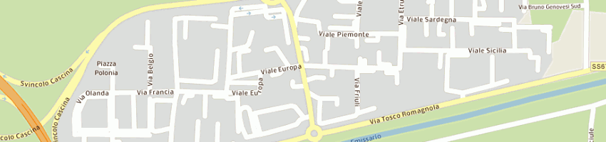 Mappa della impresa circolo arci via di corte a CASCINA