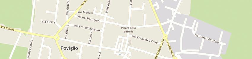 Mappa della impresa aschieri giuseppe amilcare a POVIGLIO