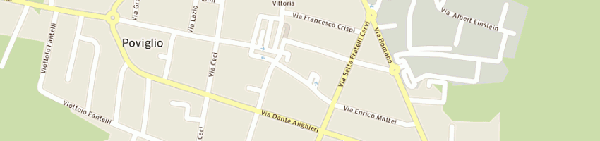 Mappa della impresa saccani ferramenta (snc) a POVIGLIO
